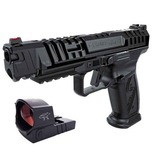 Canik SFx Rival-S Darkside 9mm Blue/Black Pistol w/ Mecanik MO2 Reflex Sight